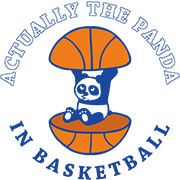 (バスケットボールTシャツ)Actually,The panda in basketball.(A)