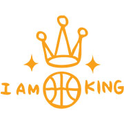 (バスケットボールTシャツ)I AM KING