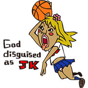 (バスケットボールTシャツ)JKの姿をした神